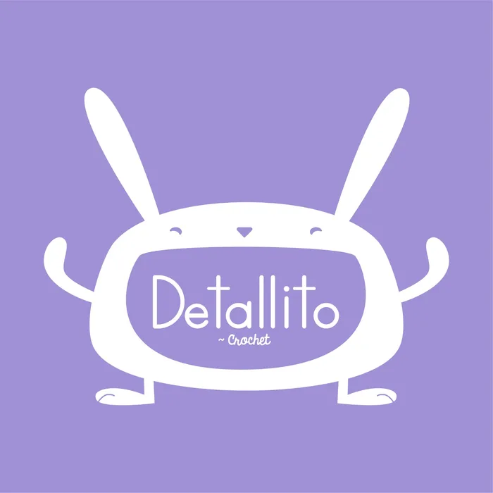 Logotipo de Detallito Crochet, marca protegida con Legalmente Luli