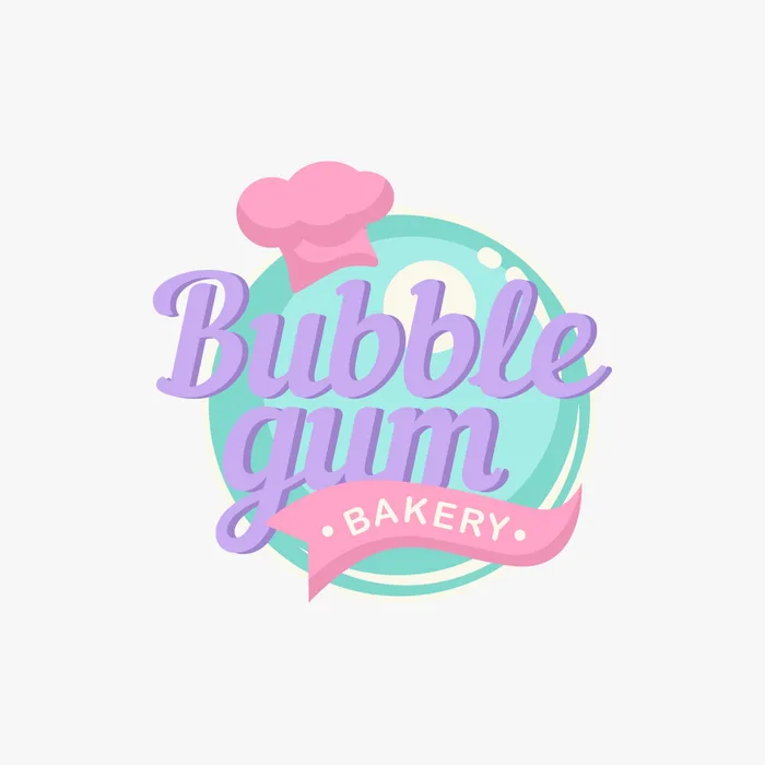 Logotipo de Bubblegum Bakery, marca protegida con Legalmente Luli
